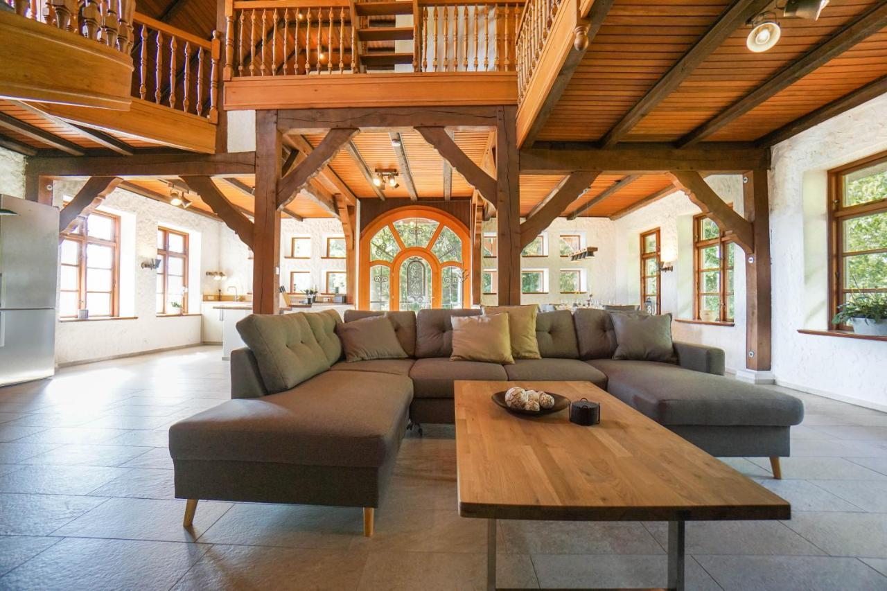 Ruhe Unter Reet-Haus Mit Sauna, Whirlpool Und Kamin Gnarrenburg Экстерьер фото